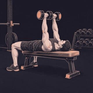 Dumbbell Bench Press exercise demonstration