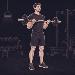 EZ Bar Curl exercise demonstration